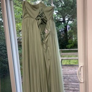 Dusty sage Bridesmaid dress